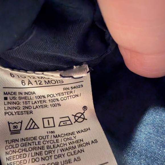 Janie and Jack Navy Floral Dress - Picture 6 of 6